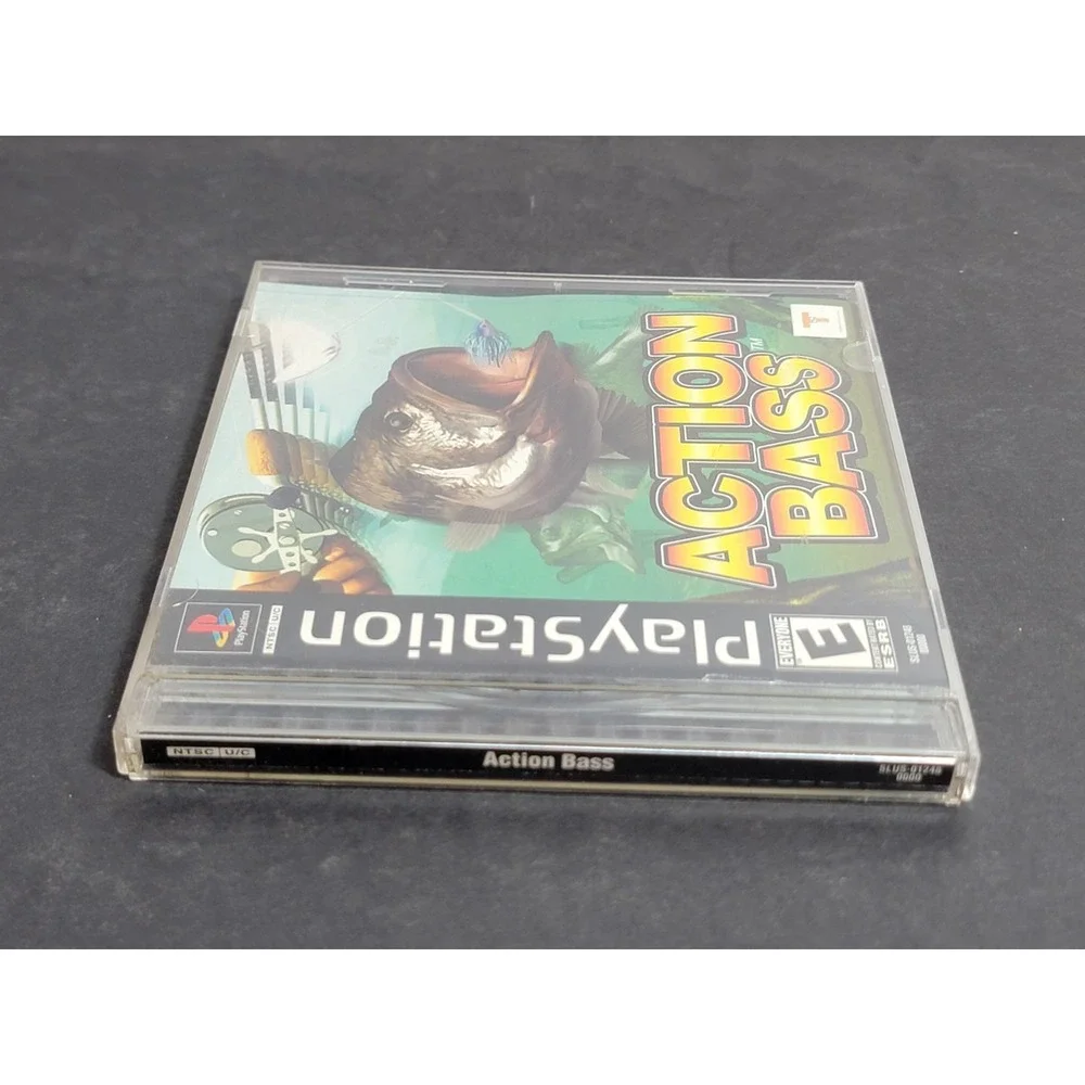 Action Bass Sony PlayStation 1 PS1 Fishing Game 2000 SLUS-01248 NTSC-U/C Tested